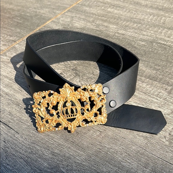 CAbi Black and Gold Baroque Belt - Picture 2 of 10